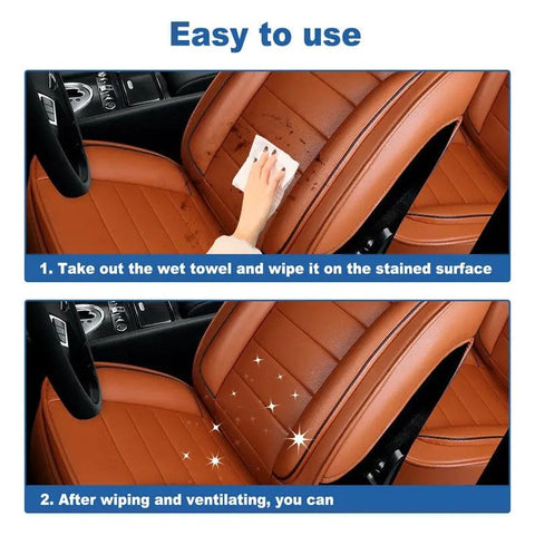 Car interior cleaning and polishing wipes (PACK OF 50)