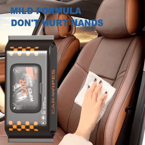 Car interior cleaning and polishing wipes (PACK OF 50)